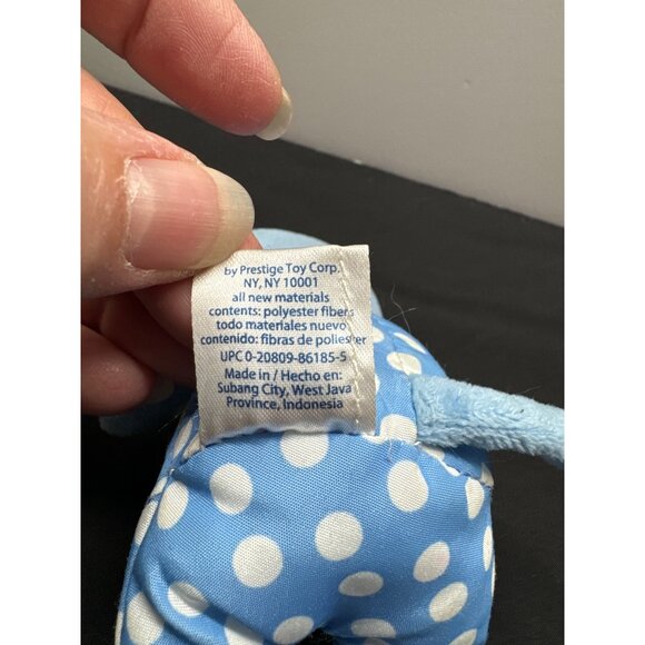 Blue Plush Polka Dot Stuffed Monkey Toy By Prestige Toy Corp & Garanimals - Picture 4 of 5